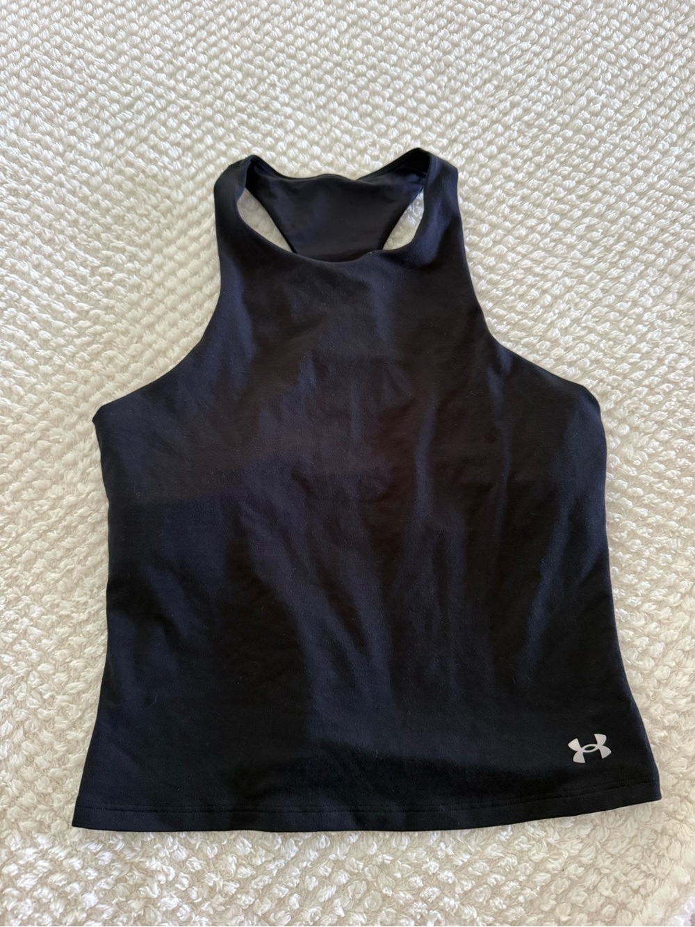 Under Armour Black High-Neck Racerback Tank Top
